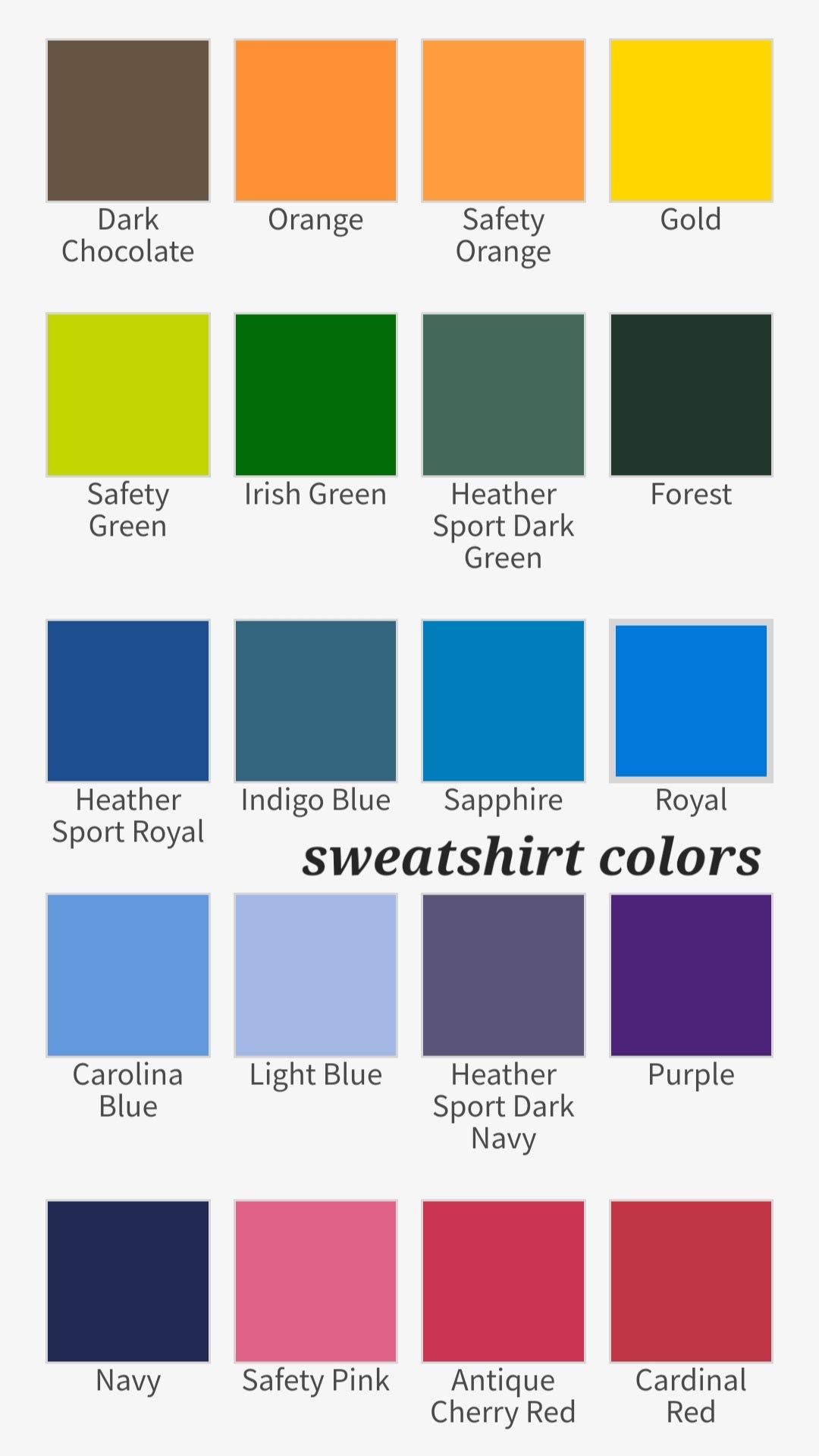 Color of tees